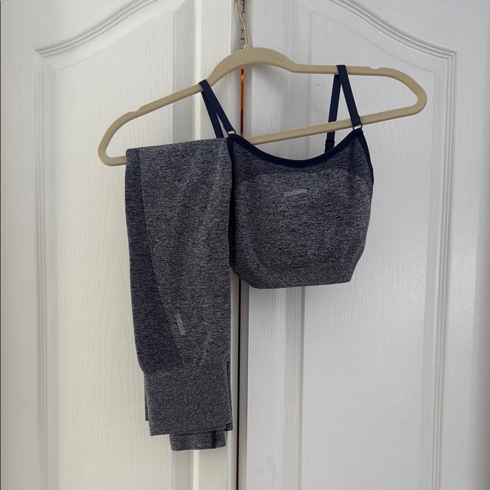 Gray and Navy Activewear Set